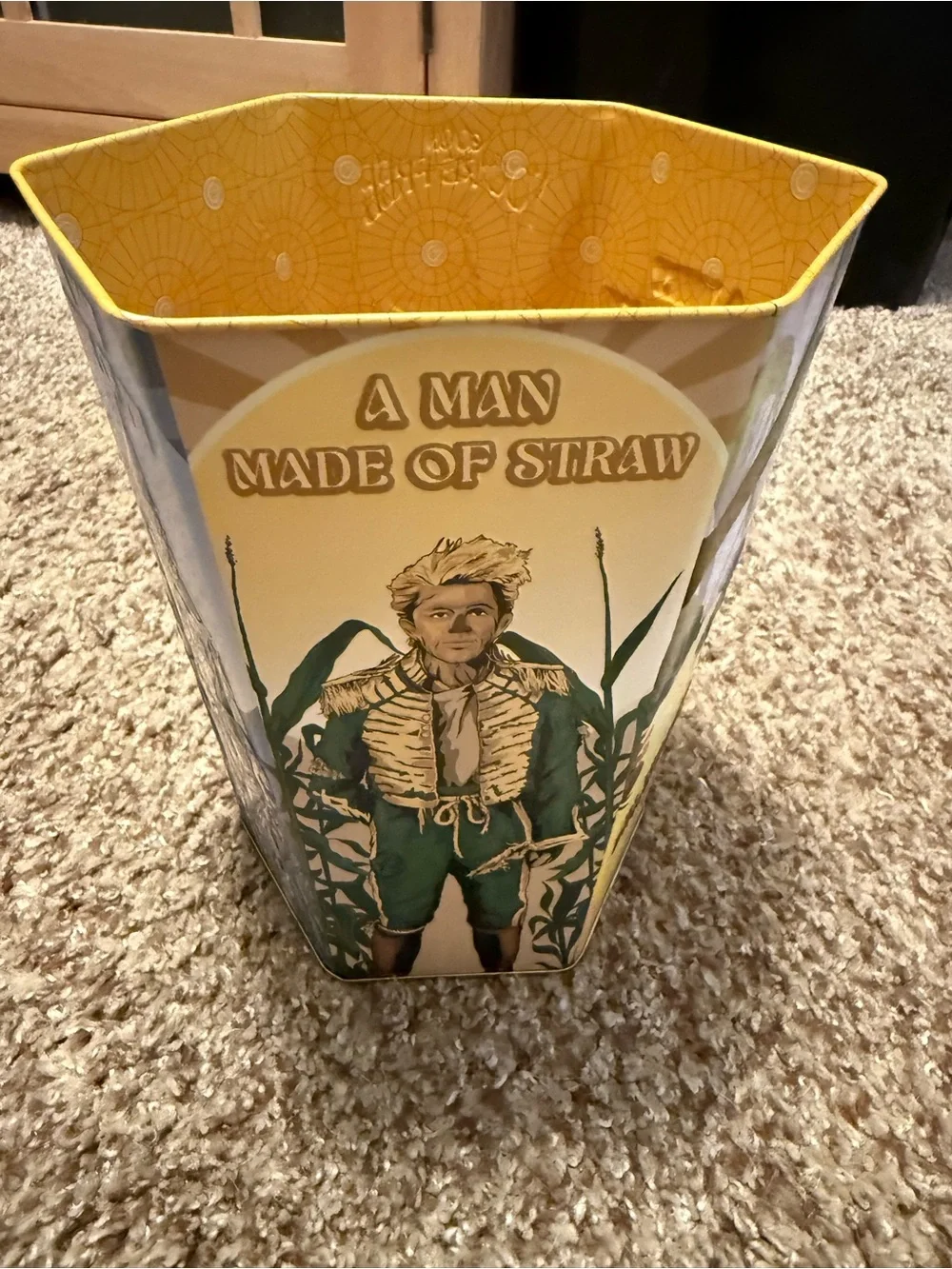 The Yellow Brick Road Decorative popcorn bin - UNUSED